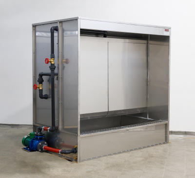 ПОКРАСОЧНАЯ КАМЕРА  AIRLUNG W2 С ЦЕНТРОБЕЖНЫМ НАСОСОМ ИЗ НЕРЖАВЕЮЩЕЙ СТАЛИ. 